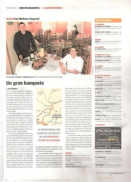 Artículo Un gran banquete Artículo Un gran banquete