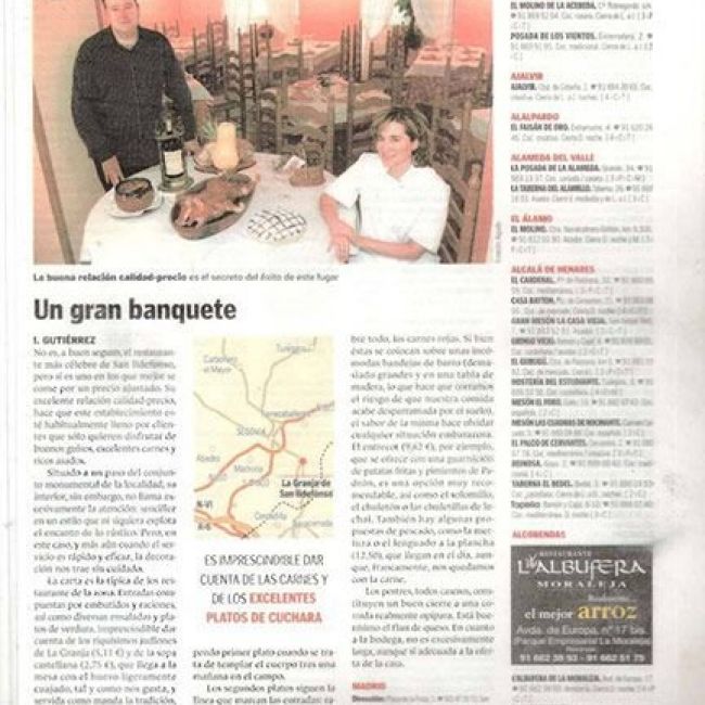 Artículo Un gran banquete